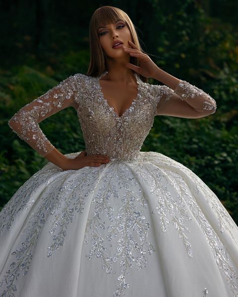 Luxus brudekjole med glimmer
