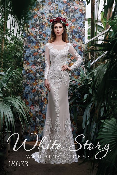 Lange ærmer og blonder