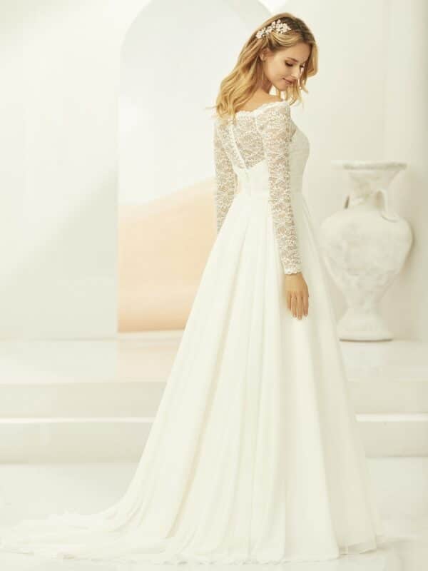 Bianco Aurelia model med lange ærmer