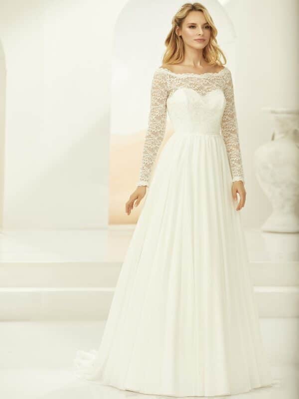 Bianco Aurelia model med lange ærmer