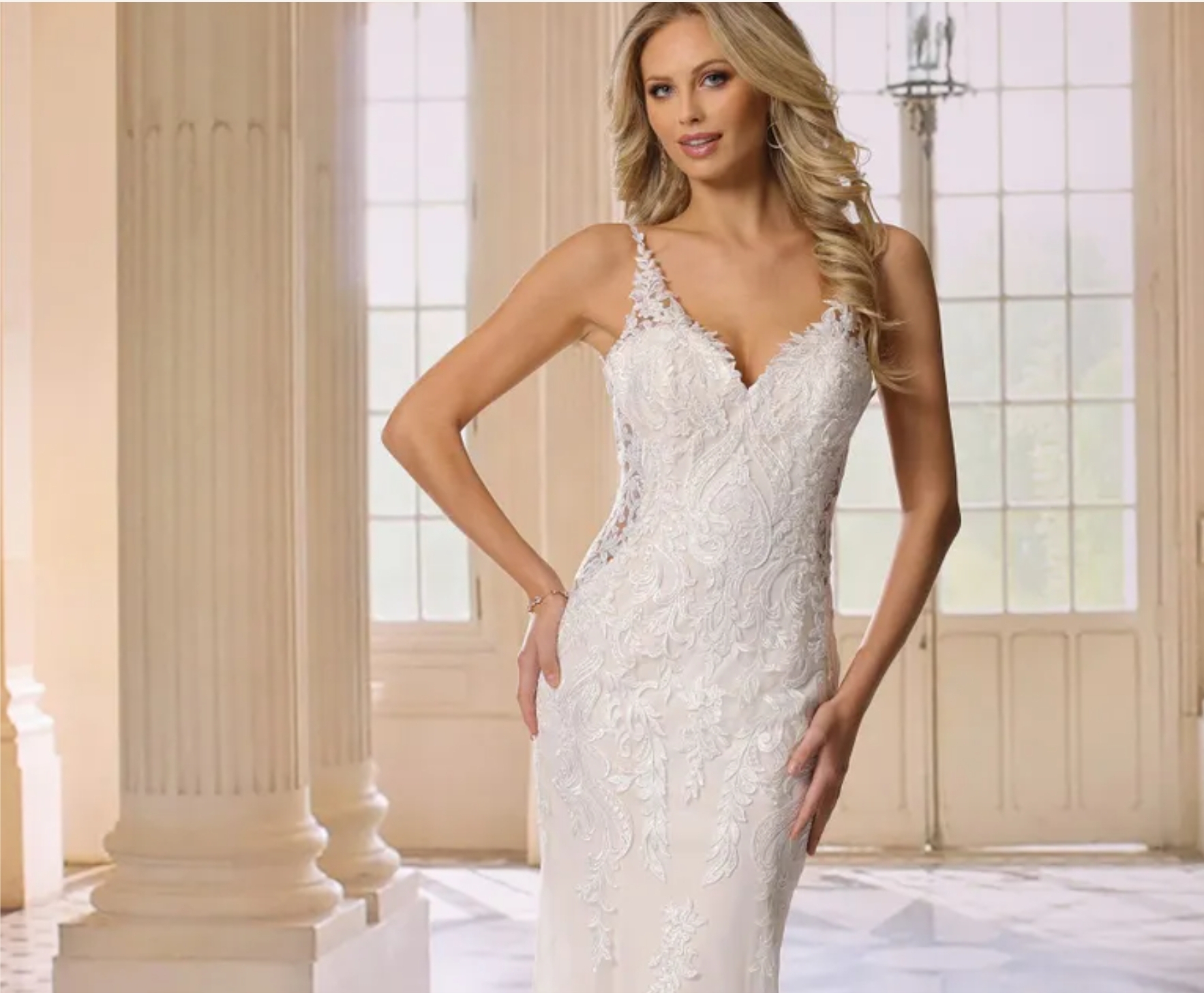 Ladybird havfrue blonde brudekjole tilbud