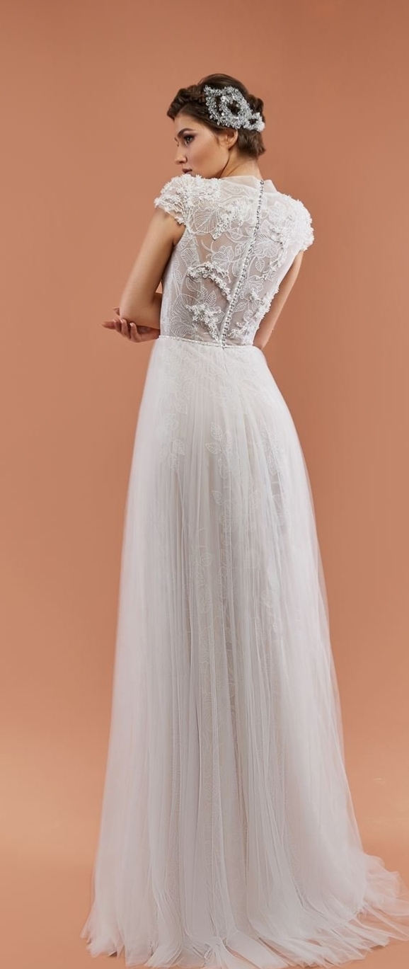 Brudekjole med glimmer