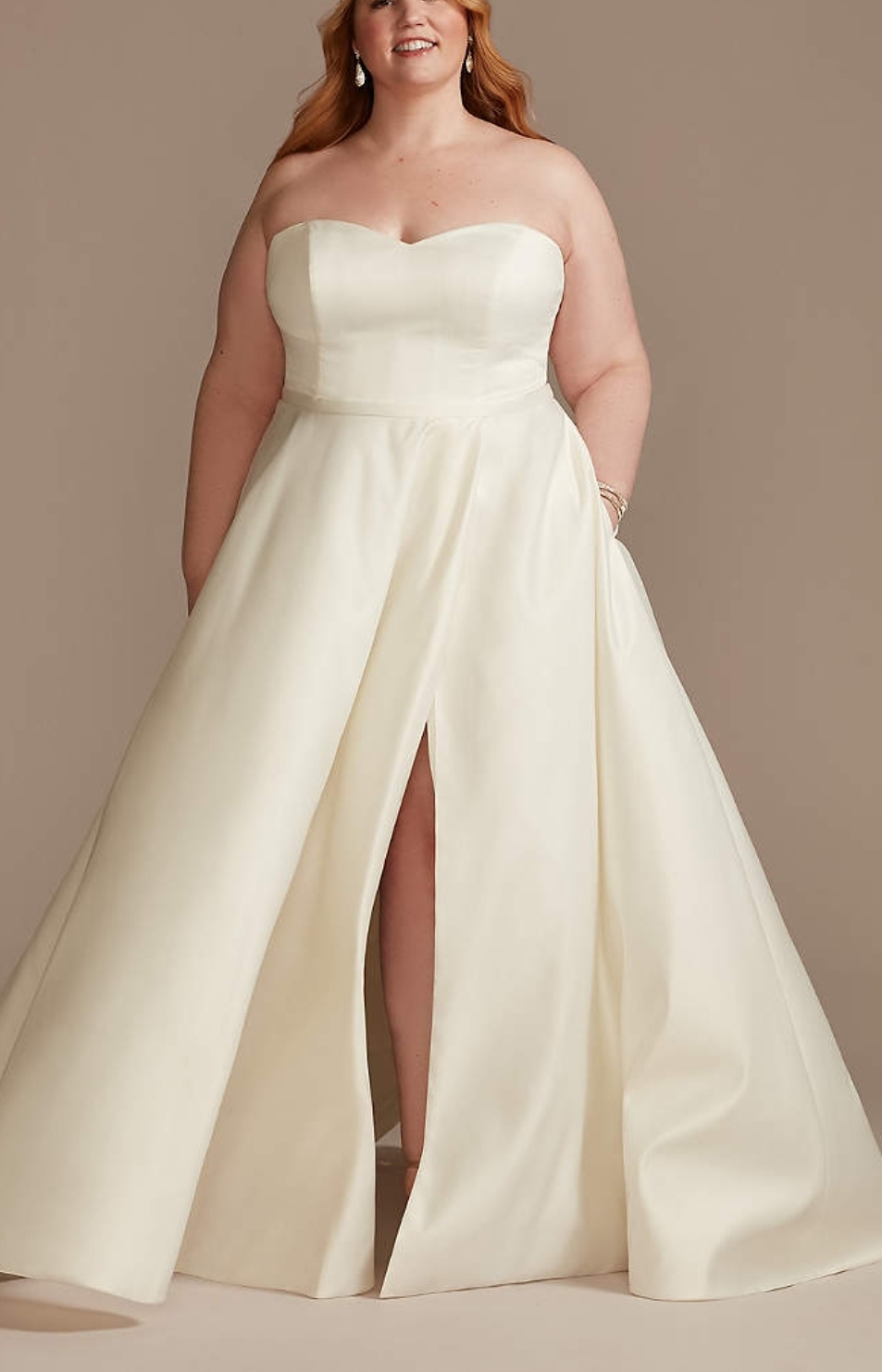 David brudekjolen i ekstra stor størrelse 