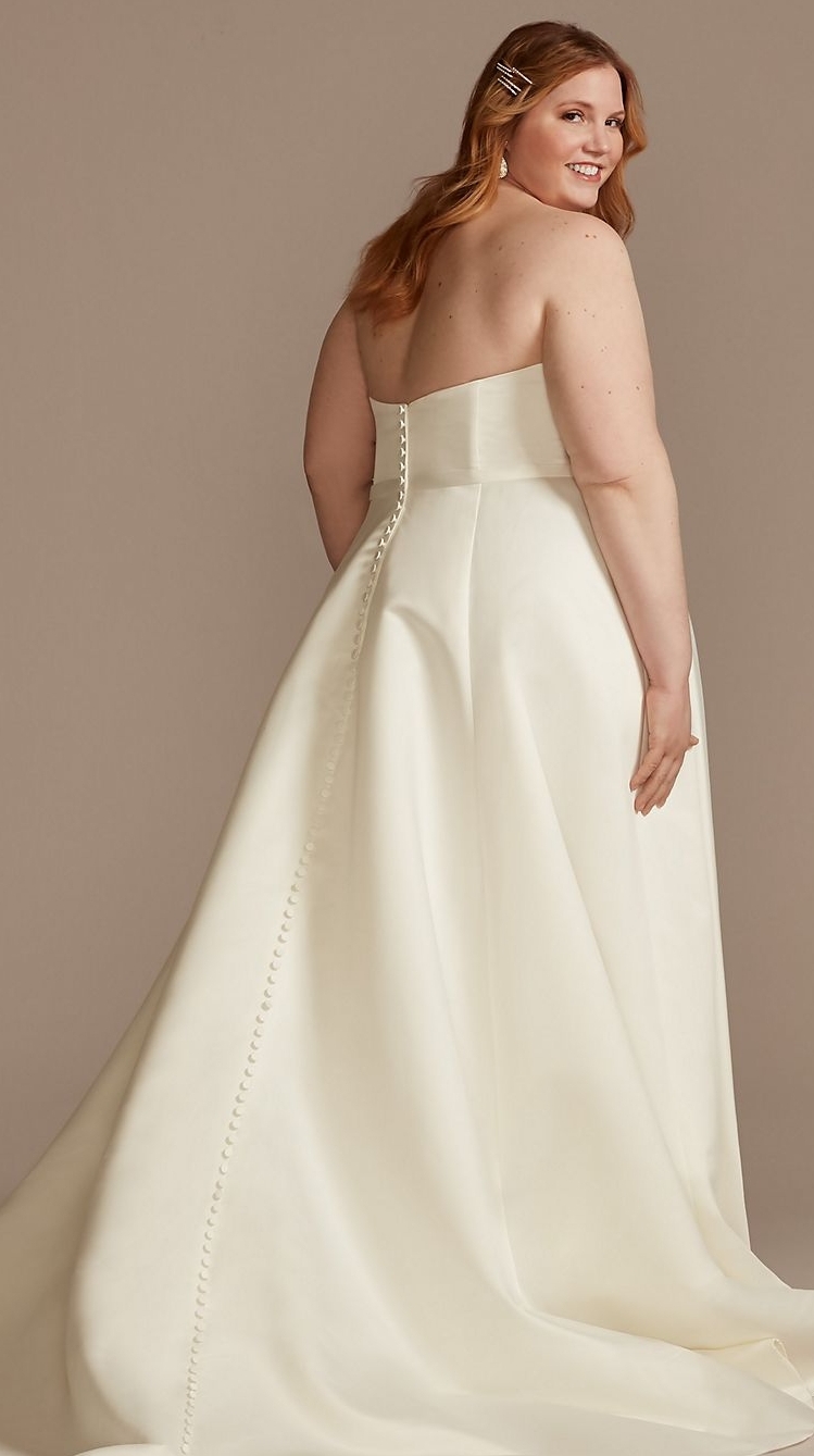 David brudekjolen i ekstra stor størrelse 