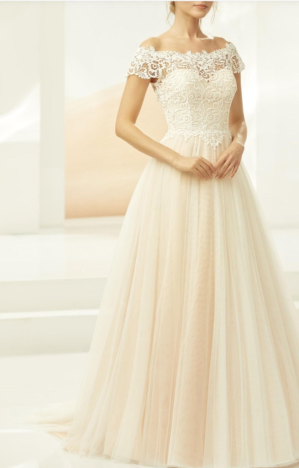 Serena brudekjole fra Bianco evento ring for pris