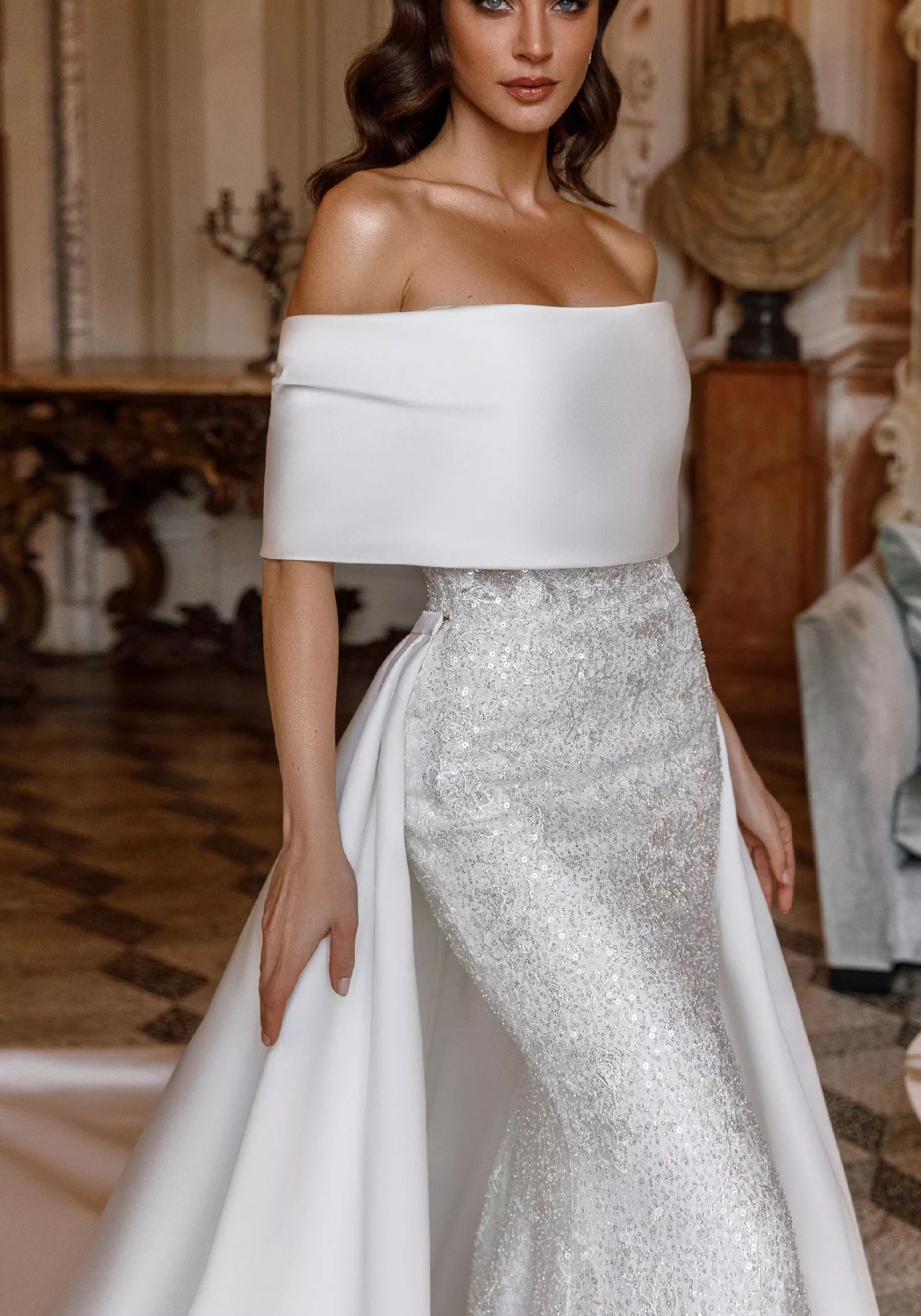 Bellina brudekjole i 2 dele fra oksana 