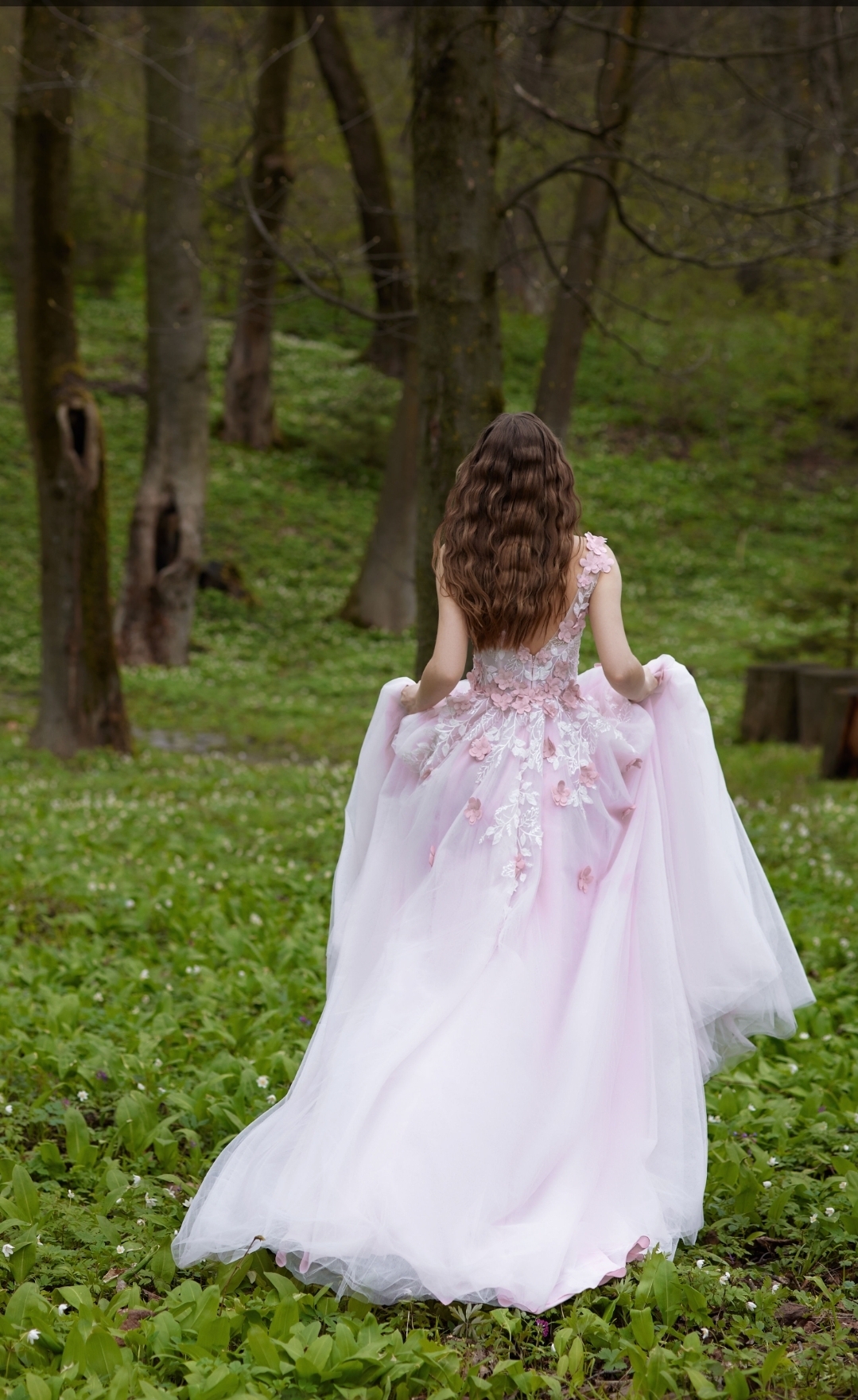 Blomster brudekjoler med tyl