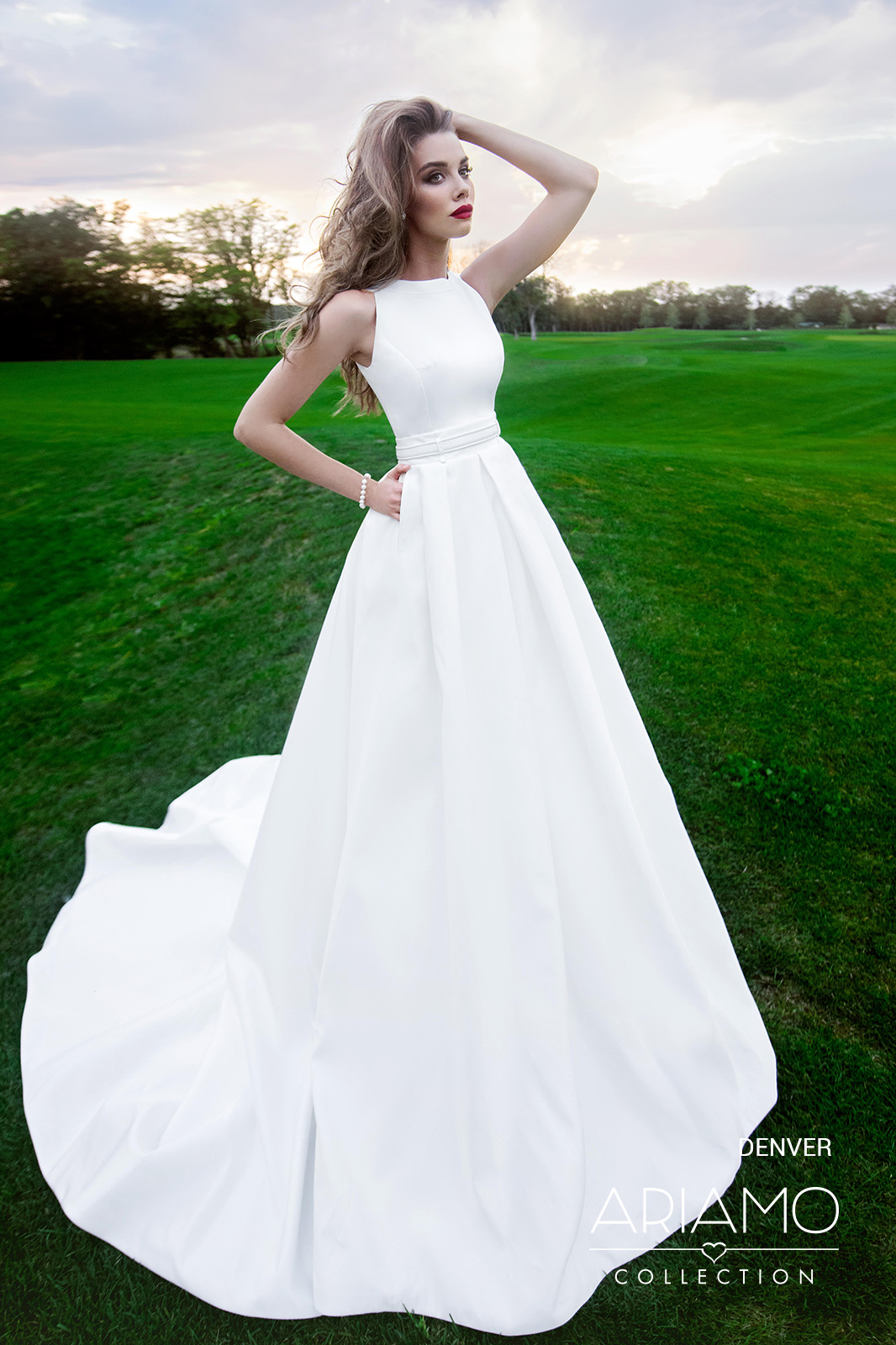 Denver mikado silke brudekjole