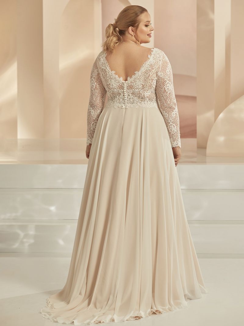 Lilja brudekjole med ærmer lange sjælland